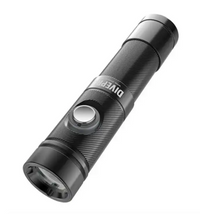 DivePro S10 Compact Colorful Diving Torch (1000 Lumens) Black, Blue, Silver, Red